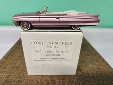 Conquest Madison 32 143 Diecast 1962 Cadillac Series 62 Convert Heather Met