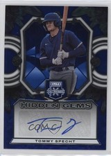 2023 Panini Elite Extra Edition Hidden Gems Blue Tommy Specht #HG-TSP Auto 14lt