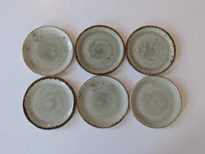Set of 6 Steelite International Craft 6 Inch Coupe Bread And Butter Plates Green
