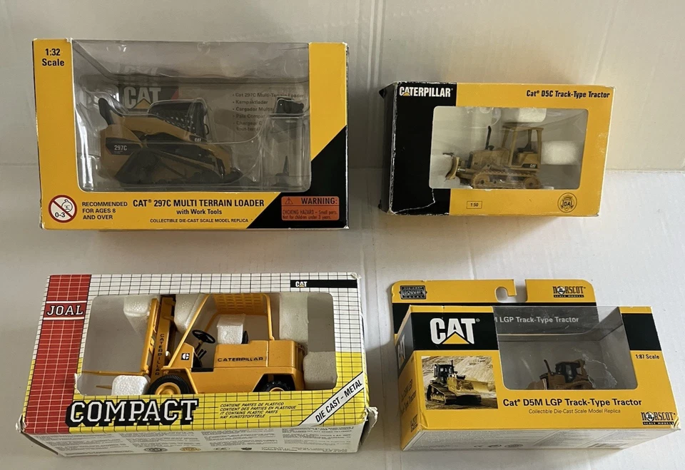 6 NORSCOT JOAL DIECAST HEAVY EQUIPMENT LOT CAT TRACTOR 297C D5M D5C LOADER NEW - Image 2 of 4