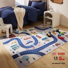 Kids Rugs for Playroom, Area Rugs for Bedroom Girls and Boys, Washable
