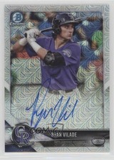 2018 Bowman Mega Box Chrome Mojo Refractor Auto Ryan Vilade #BMA-RV Auto uk2