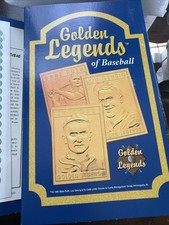 Lot of 14 Golden Legends 22 Karat Gold Baseball Collector Cards Babe Ruth, Young