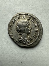 JULIA MAESA Silver Roman Coin Denarius Pudicitia