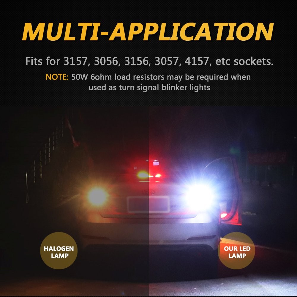 Super Bright White 1156 RV Trailer 102-SMD Car LED Interior Light Bulb 2/10x