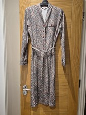 Afibel Women's Midi Dress Pink and Pastel Colors, Size 14. Excellent Condition