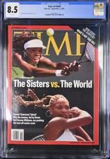 Time Magazine Serena & Venus Williams CGC 8.5 Newsstand 9/3/01 v158 #9
