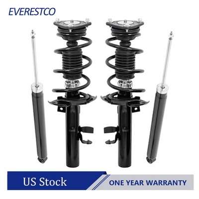 Front & Rear Struts Assembly Shocks Absorbers For 2014-2018 Ford Focus S SE