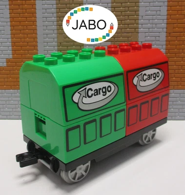 (Q 9) Lego Duplo wagon / remorque cargo train train train - Photo 1/2