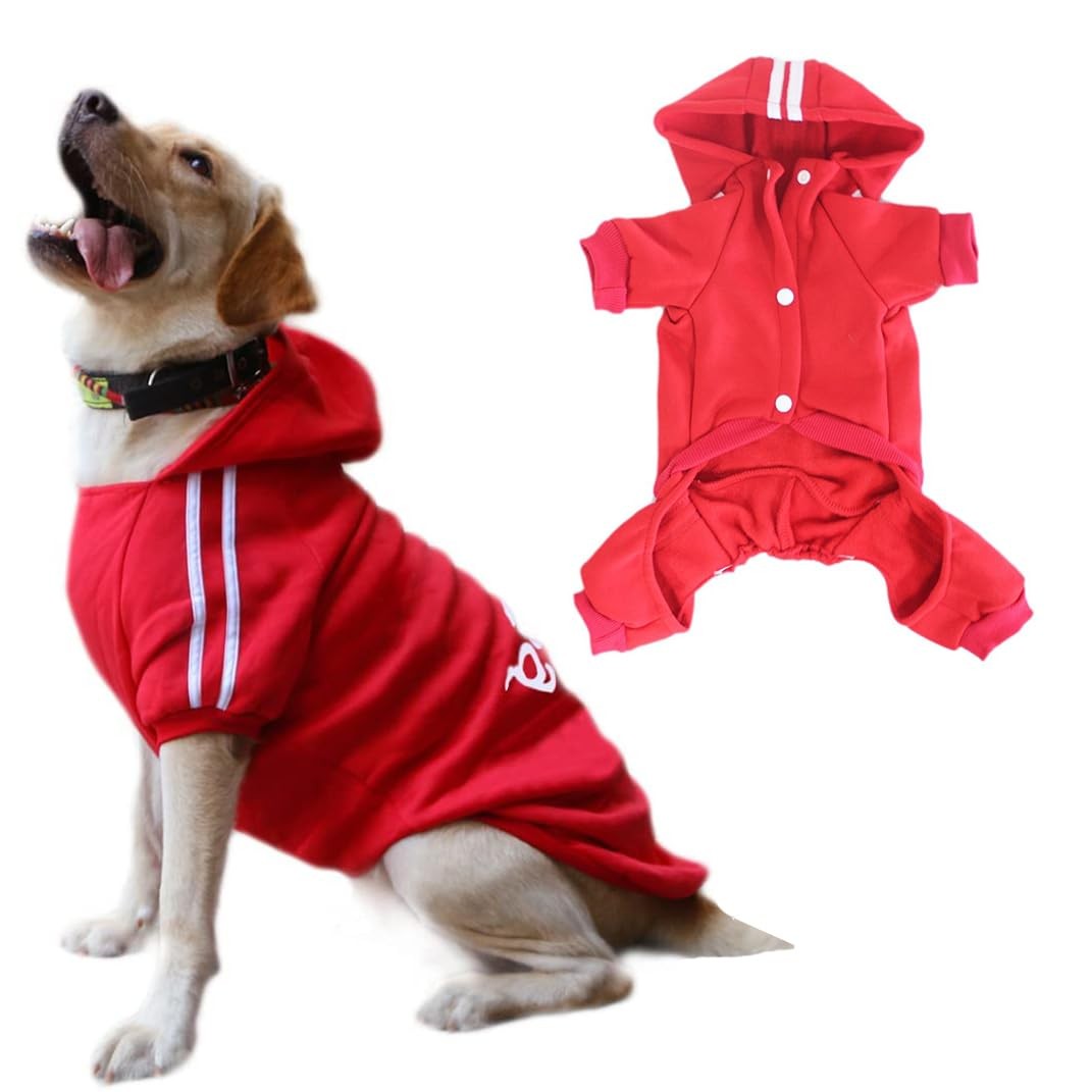Felpe con Cappuccio per Cani 4 Gambe Tuta Vestiti per Cani Maglione Caldo F