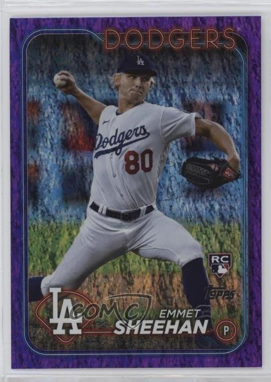 2024 Topps Series 1 Purple Holofoil /799 Emmet Sheehan #283 Rookie RC
