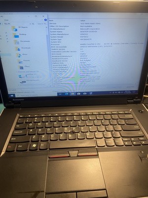 Lenovo ThinkPad Edge 15 Type 0301 Intel Core i3 Laptop Windows 10 pro ''Read''