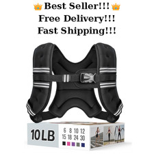 Weighted Vest for Men  Women - Reflective  Adjustable - Rucking  Strength