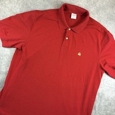 Brooks Brothers Polo Shirt Men XL Red Supima Cotton Preppy Performance Mesh