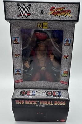 WWE Street Fighter The Rock Final Boss M. Bison | eBay