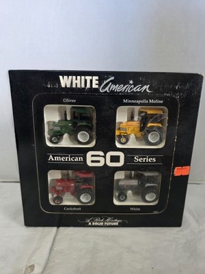 Ertl American 60 Series Die-Cast Tractor Set Oliver White 1990
