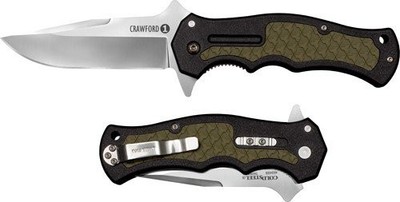 Cold Steel Crawford Model 1 Brown Clip Point 3.5'' Folding Knife - 20MWC