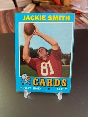 1971 Topps Football # 244 Jackie Smith St. Louis Cardinals
