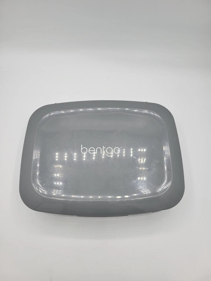 Lancheira Bentgo cinza durável à prova de vazamentos 3 compartimentos - Imagem 2 de 4