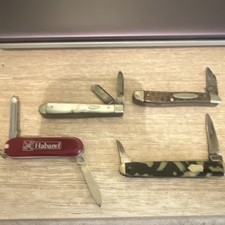 Vintage Pocketknife&rsquo;s(Lot of 4) 2-Blade Haband, Imperial, unbranded