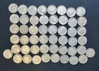 Roosevelt Silver Dimes dated 1946-1964 - Lot #125 - 50 coins, 90% silver