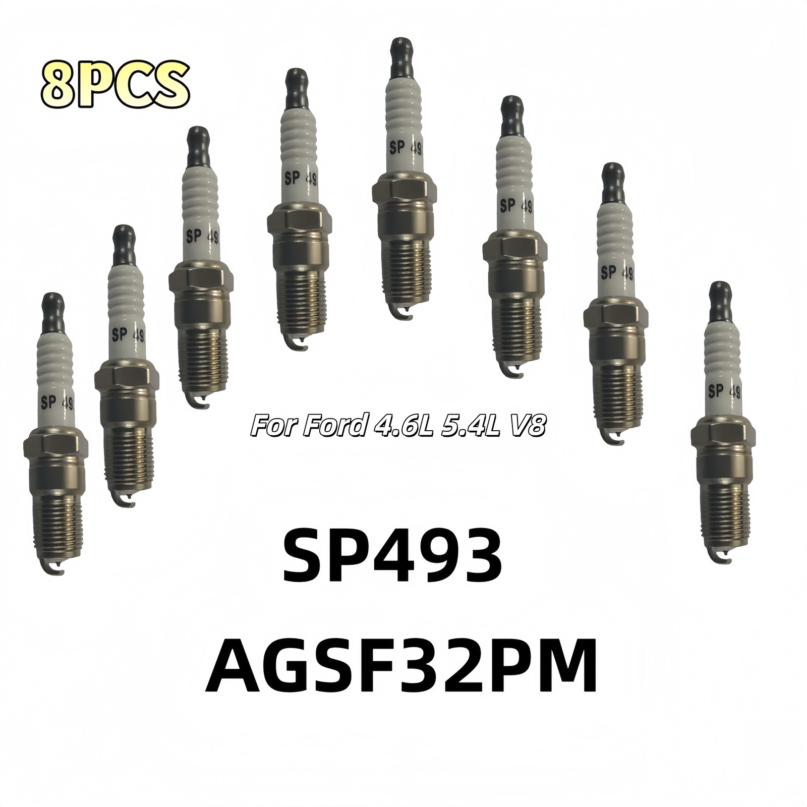 8pcs Platinum Spark Plugs OEM SP493 AGSF32PM For Ford 4.6L 5.4L V8 US New