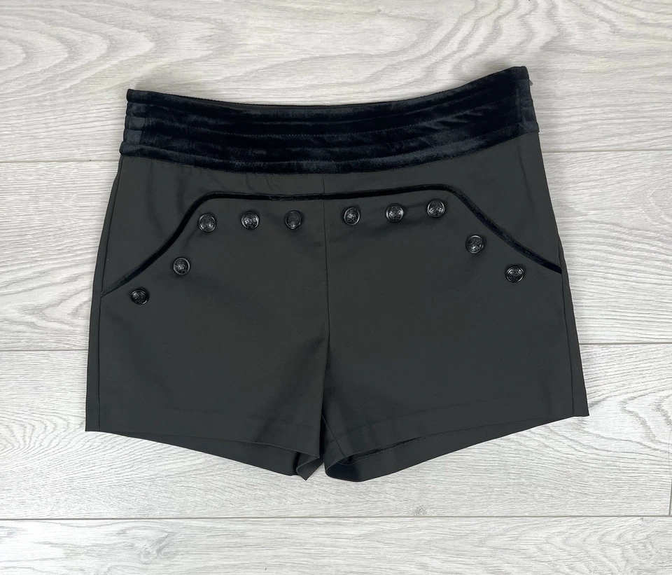 Mini Pantalones Cortos Morgan De Toi Avante Garde Terciopelo Para Mujer Talla 40 Foto 2 de 4