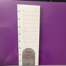 TUL Custom Note-Taking System Daily Schedule Pad 50 Sheets Half-Hourly