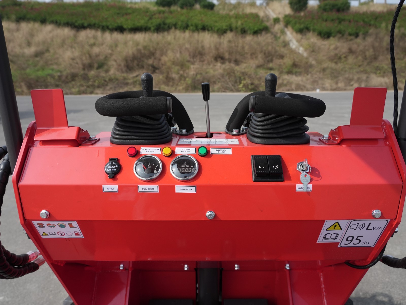 Free Ship HUAYEE 480D Ride-On Wheeled Mini Skid Steer Loader B&S 23HP EPA Engine