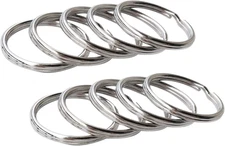 Key Ring/Key Chain, Split round Metal Silver Keyring for Home/Car/Outdoor/Arts/L