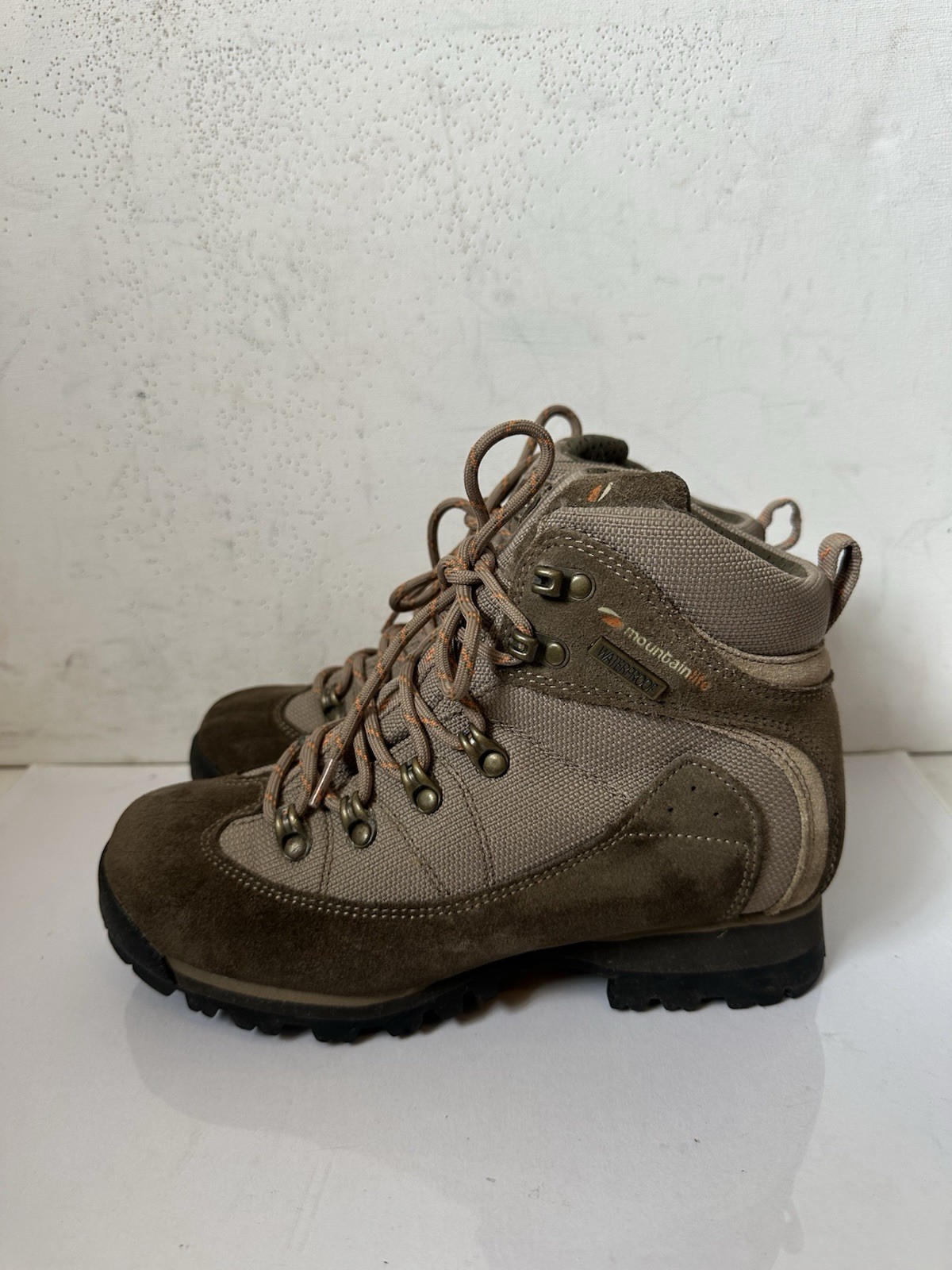 SAOLA Stivali da passeggio Mountain Life suola Vibram impermeabili in pelle taglia UK 5 EU 38