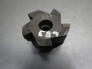 Seco Indexable 3" Face Mill 1" Arbor R220-69-03-00-15H w/ 5 Carbide Inserts