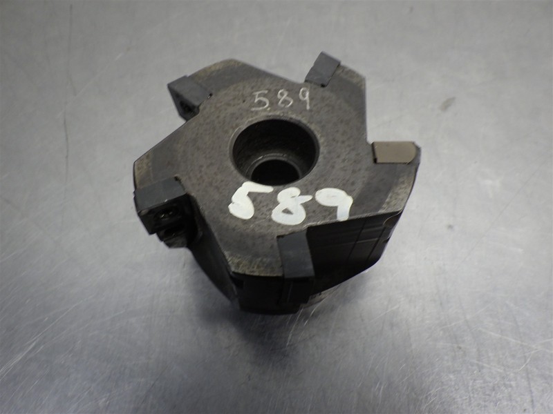 Seco Indexable 3" Face Mill 1" Arbor R220-69-03-00-15H w/ 5 Carbide Inserts