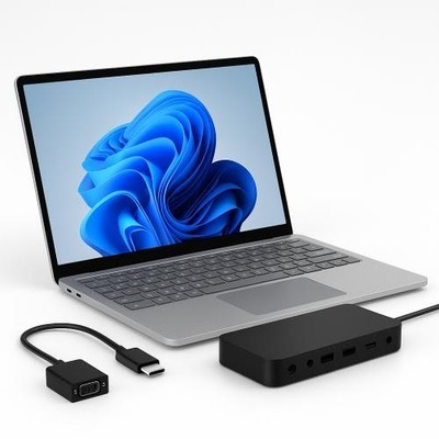 Microsoft Surface Laptop Copilot+ PC + Surface Thunderbolt 4 Dock + Microsoft Su