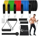 11PCS Set Resistance Bands Workout Exercise Crossfit Fitness Yoga Training Tubes