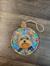 Christmas Yorkie Dog Ornament