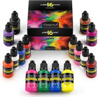 Magicfly Acrylfarben Airbrush Farben, 16 X 30Ml Airbrush Farben Set Für Modellba