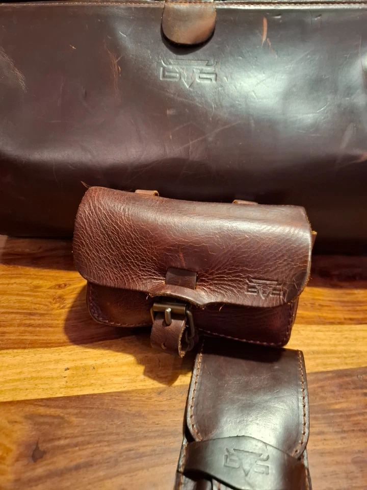 Hebammenkoffer Arztkoffer Hebammentasche Konvolut Vintage Lederaccessoires - Bild 2 von 4