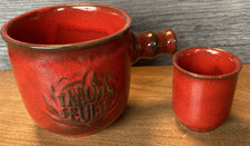Traumfeuer Feuerzangenbowle 2 teilig insgesamt 1 Tassen & 1 Becher rot