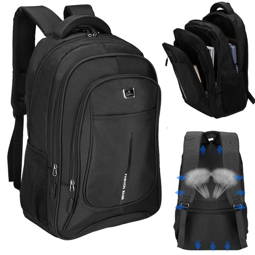 40L Men Women Boys Laptop Backpack Waterproof Large Rucksack Travel School Bag