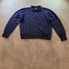Vintage Polo Ralph Lauren Sweater Men's XL Preppy Casual Lambswool Office Flaws 