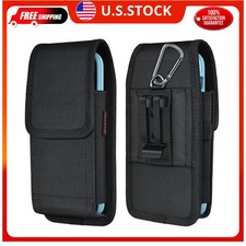 Universal Phone Holster Belt Clip Magnetic Case for iPhone and Galaxy Black