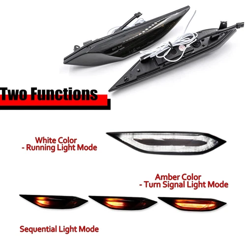 Smoke Sequential LED Side Marker Signal Lights For Porsche Cayenne 958 2011-2014 - Bild 2 von 10