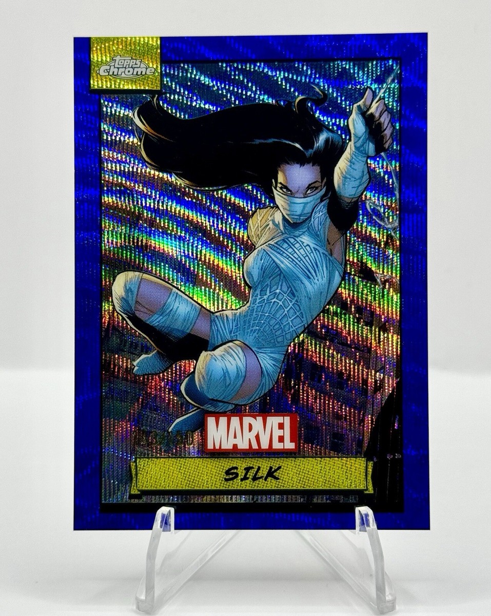 2024 Topps Chrome Marvel SILK Blue Refractor #9 /150 MINT❗️ | eBay