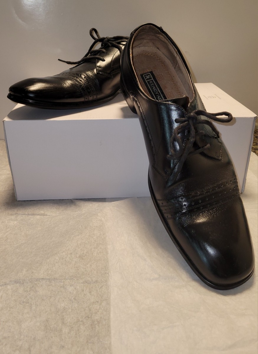 Stacy Adams Douglas Shoes Black Size 10.5 Stacy Adams Black Dress Shoes 20113-001 Men main image 4