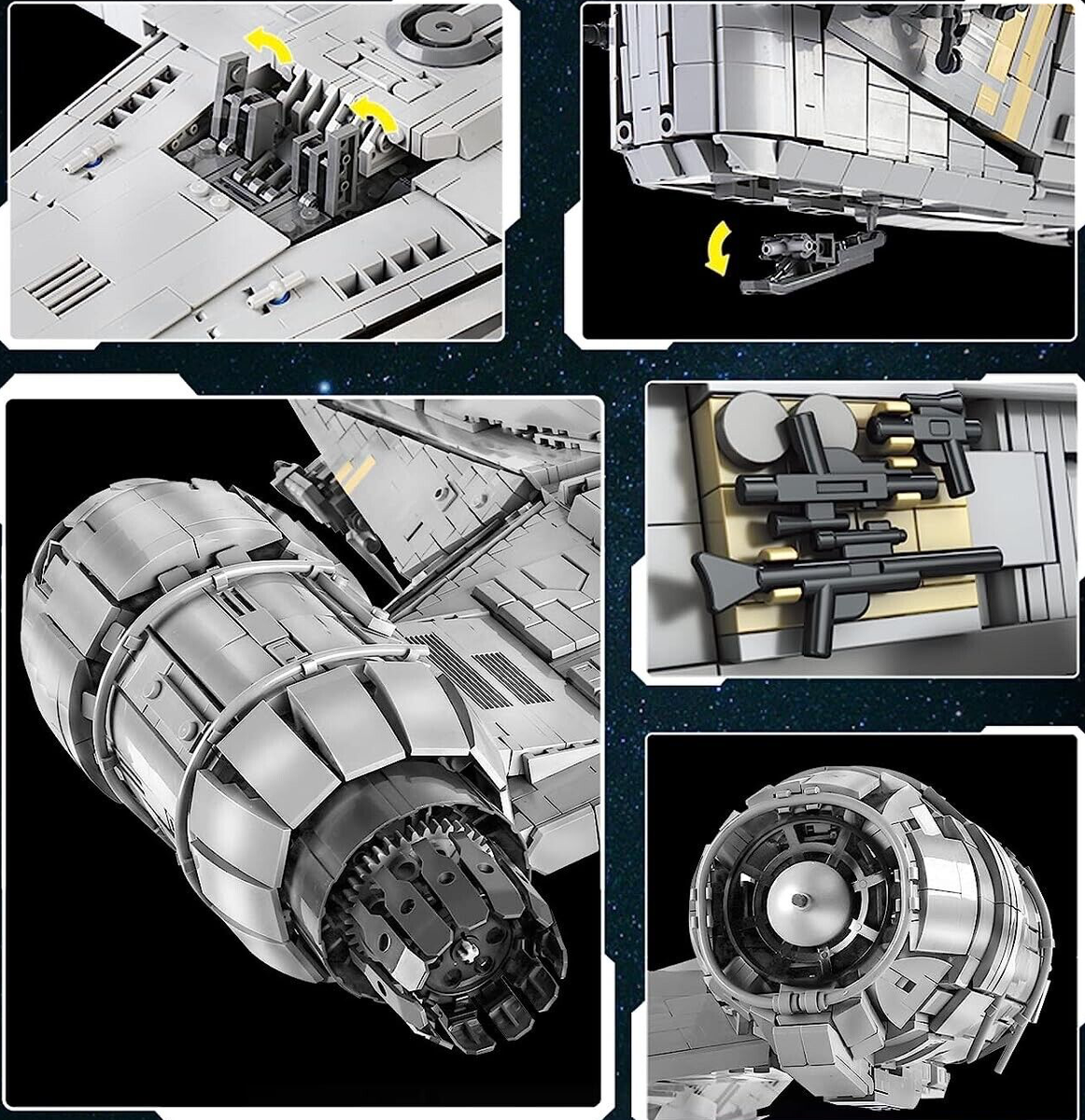 Mould King 21023 Star Wars Airship Spaceship Razor Crest Building