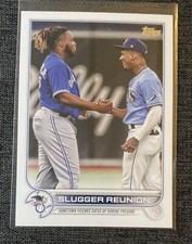 2022 Topps Series One Slugger Reunion #329. Guerrero/Wander Franco Handshake.