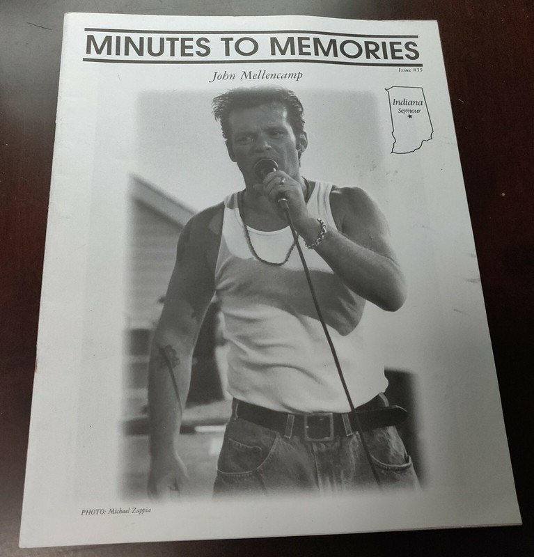 John Mellencamp "Minutes To Memories" Fan Club Magazine 1997 and Fan Club Letter