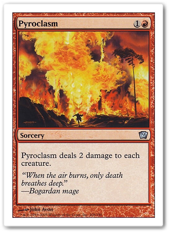 PYROCLASM mtg NM 9th Edition Unc 1 Card