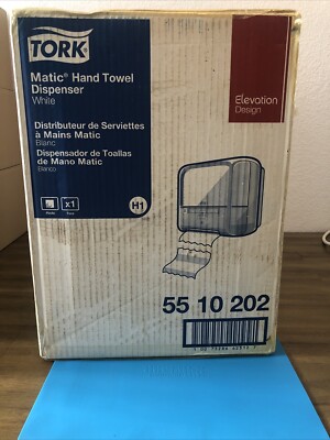 NEW TORK 55 11 202 Matic Hand Towel Roll Dispenser w/ Intuition Sensor, White